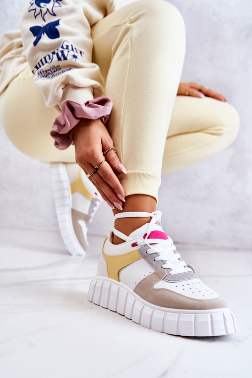 Dámske biele a béžové športové topánky Florentine