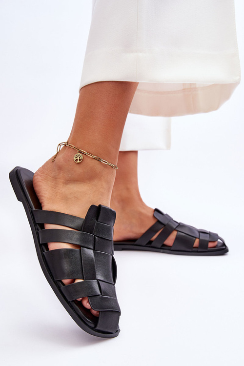 Dámske čierne reyna pruhy