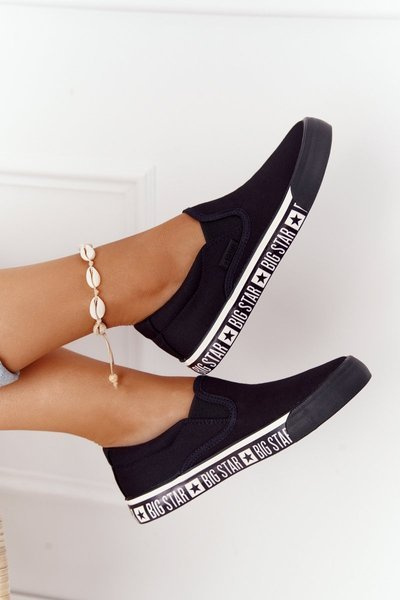 Dámské Tenisky Slip-on Big Star HH274012 Černé