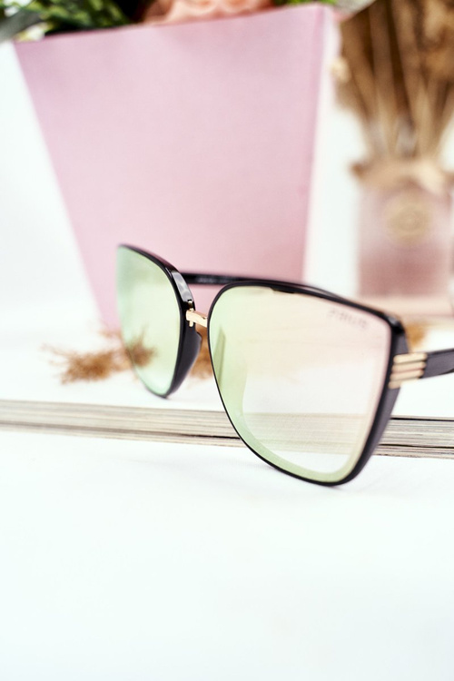 Černá Sluneční Brýle Prius PR-V14 Růžové Zrcadlové Brýle