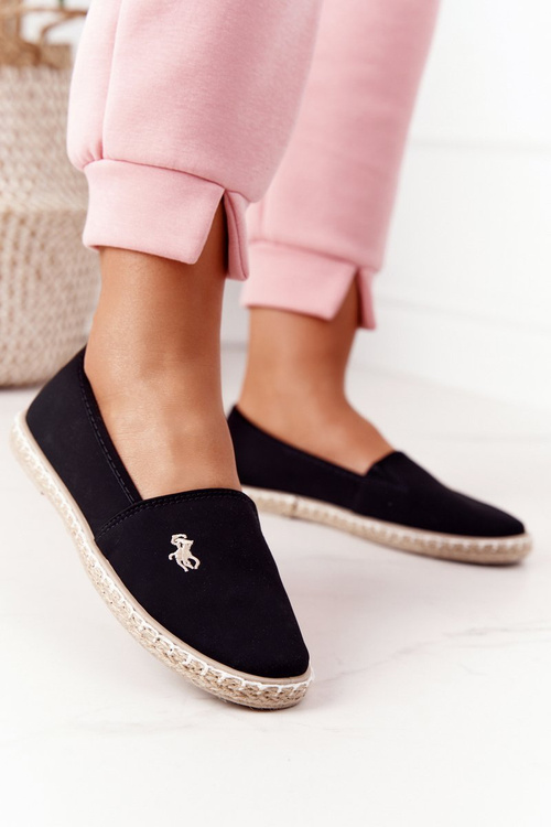 Damske Espadrilky Černé Reyna