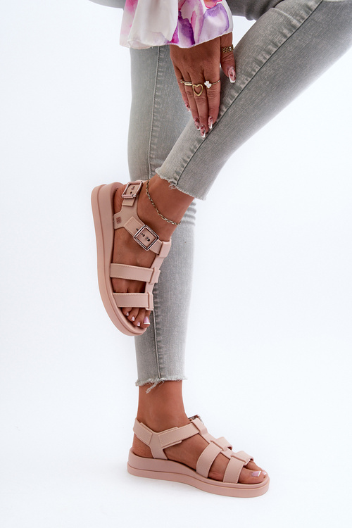 Voňavé Hladké Dámske Sandále ZAXY NN285006 Ružové