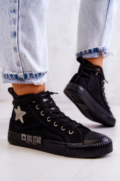 Klasické vysoké tenisky Big Star JJ274380 černé