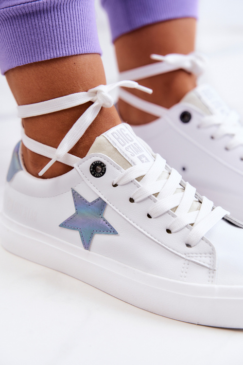 Kožené tenisky Star Big Star JJ274240 Bílá