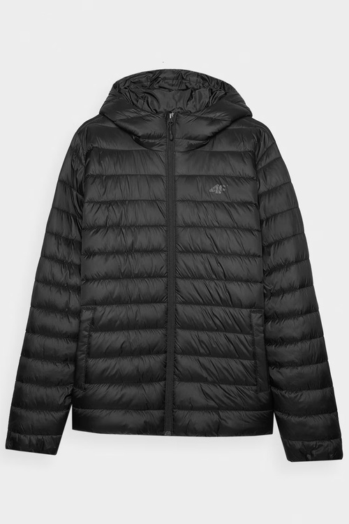 Pánska Pružná Bunda S Kapucňou 4F Čierna 4FWAW24TDJAM484-20S