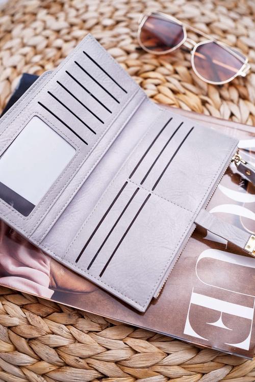 Dámská Peněženka Velká Klasická Šedá AD-64