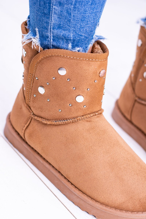 Dámské teplé sněhule Semišové boty Camel Biggy