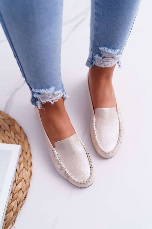 Dámske mokasíry Sergio Leone Golden Pearl Winted