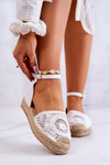 Dámské Espadrilky Na Pletené Platformě Bílý Calise
