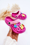 Dětské pěnové lehké sandály Crocs Fuchsie Sweets