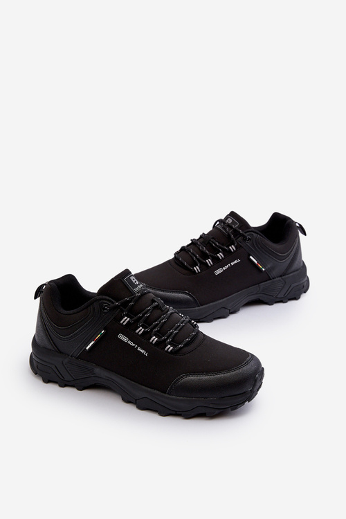 Mužské černé turistické boty McBraun