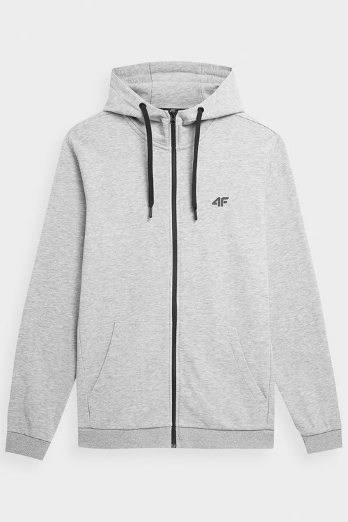 Pánska Mikina Na Zips S Kapucňou Šedá 4FWMM00TSWSM1466-27M
