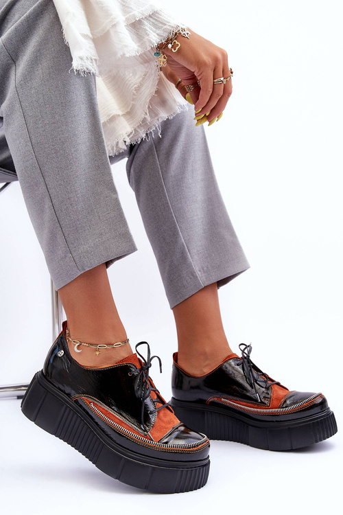 Dámské Kůže Polobotky Maciejka 5074A-01 Černé