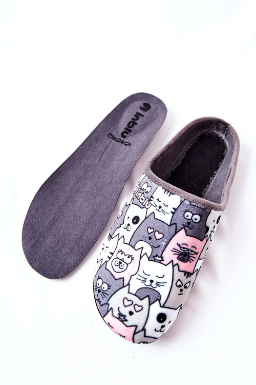 Papci flip -flops befado Kitty 155d200 šedá