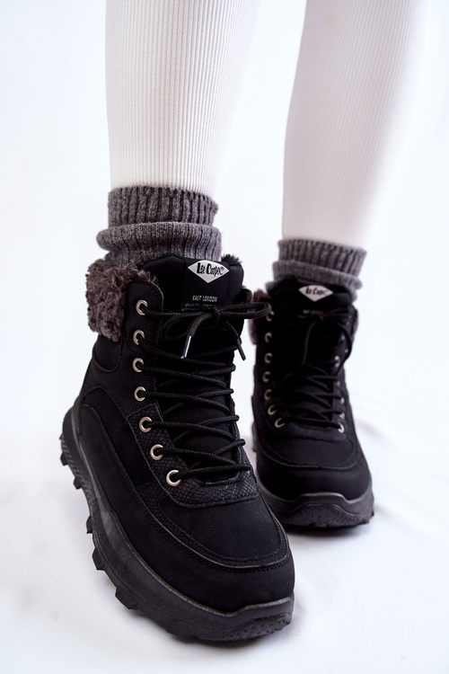 Teplé boty Trappers Lee Cooper LCJ-22-44-1362 Černe