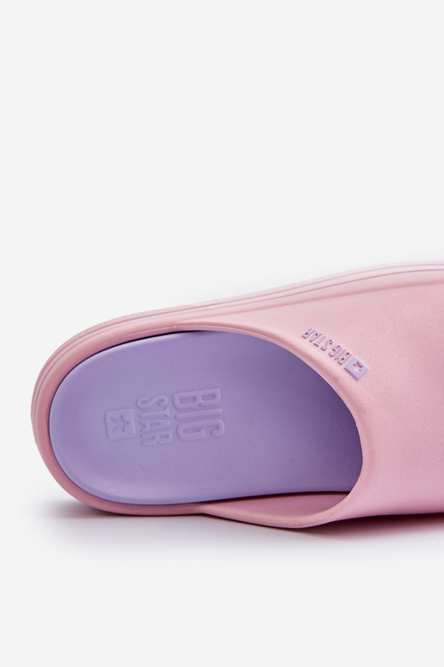 Dámska módna veľká hviezda LL274A157 Svetlo ružová flip -flops