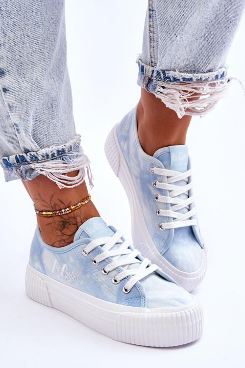 Platformové tenisky Lee Cooper LCW-23-31-1782L Modré