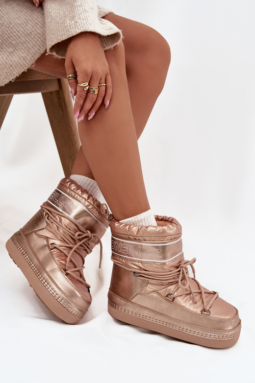 Ženské sněhule s šněrováním O'NEILL LISA WOMEN HIGH 90253012.99U Zlaté