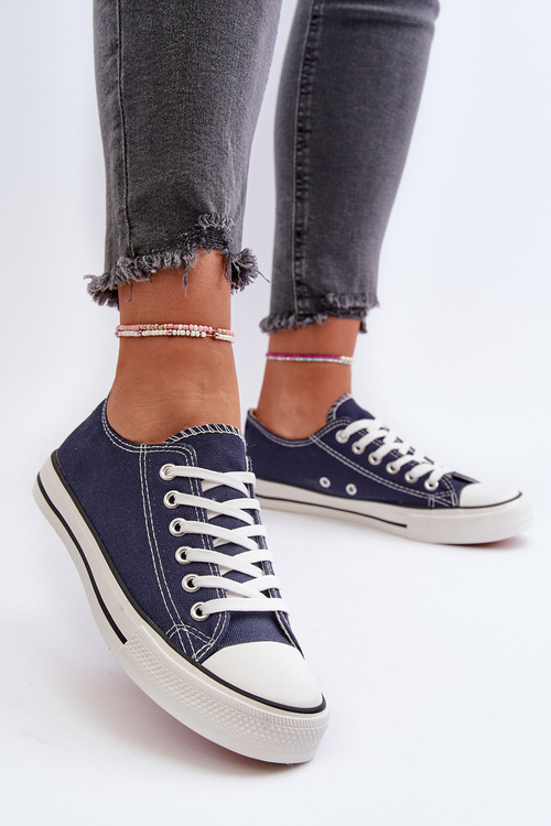 Dámské klasické nízké modré tenisky Caelira