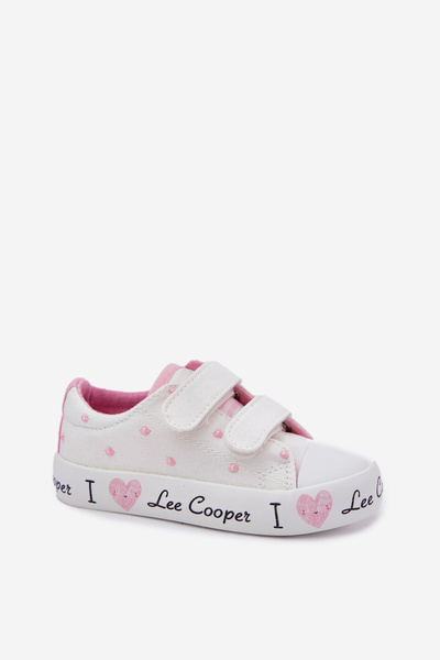 Dívčí Tenisky Na Suchý Zip Lee Cooper LCW-25-02-3264K Bílé