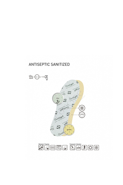 Coccine Antibacterial Insoles Sanitised Antiseptic