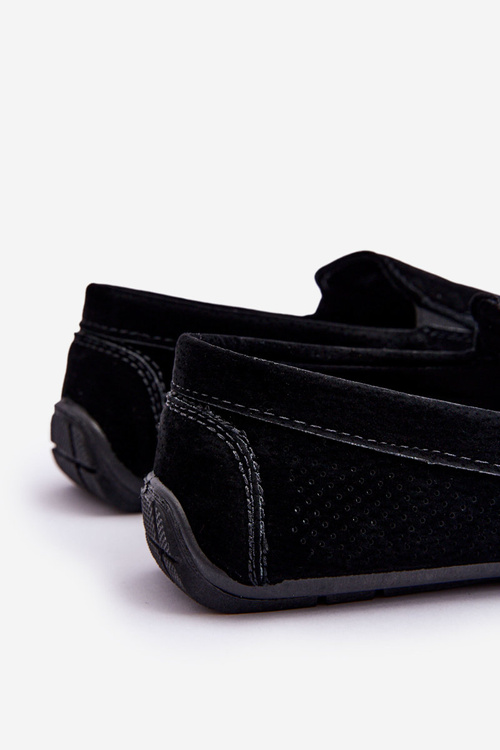 Pánské klasické semišové mokasíny Černe Felixo