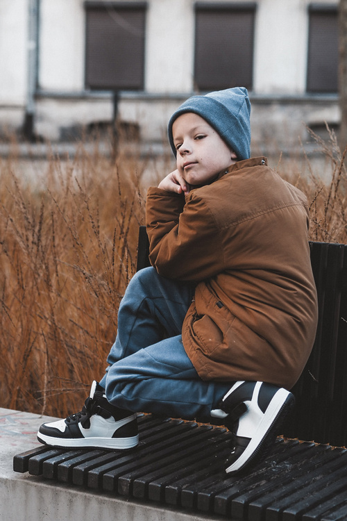 Dětské Sportovní Boty Vysoké Bílo-Černé Teredite