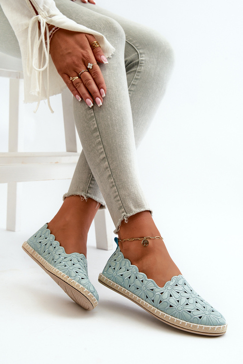 Dámske bielé kvetinové slip-on baleríny Vennice