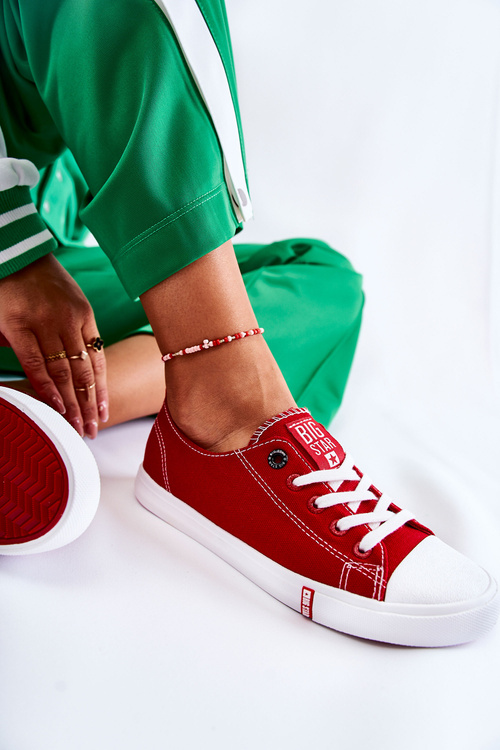 Dámska veľká hviezda FF274089 Red Sneakers