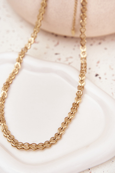 Zlatý náhrdelník ze chirurgické oceli