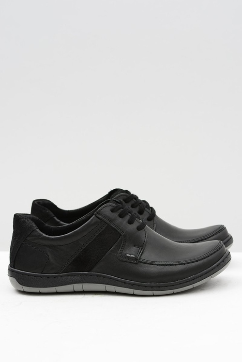 Pánske kožené klasické čierne topánky Rocco