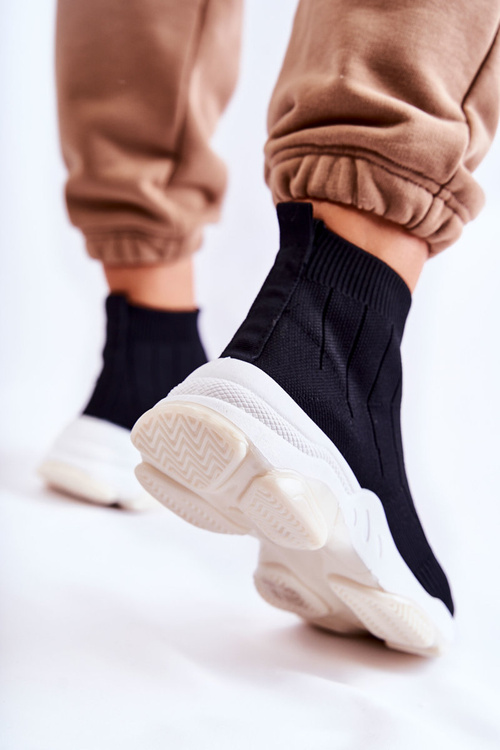 Dámska vysoká -fabrická športová topánky čierna nolly