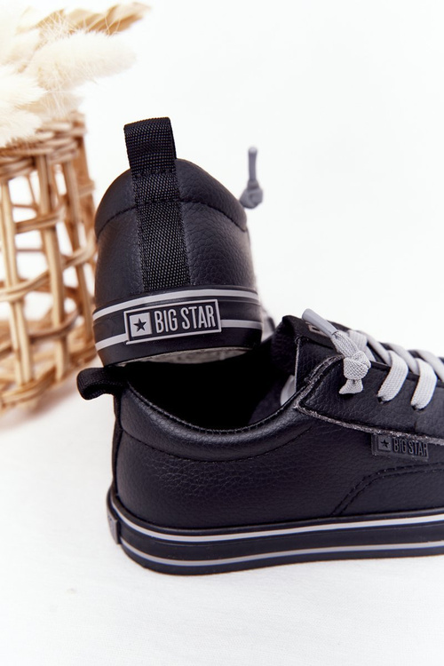 Dětské Kožené Tenisky BIG STAR HH374038 Černé