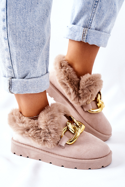 Dámské Papuče Zlatý řetěz Béžové Ardrums