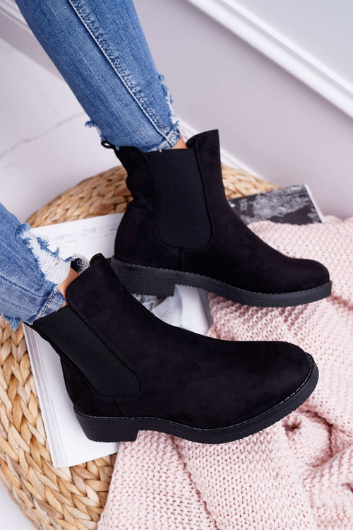 Dámské Boty Pérka Černé 8BT35-0585