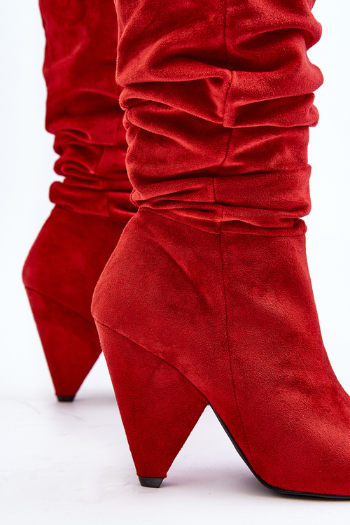 Ženské semišové topánky lu boo červené