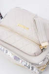Ladies Bag Quilted Beige Bag
