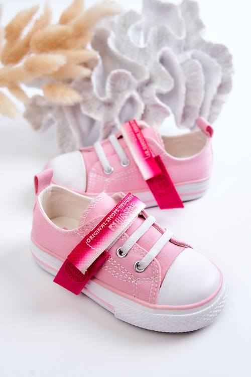 Detské nízke tenisky Veľká hviezda JJ374078 Pink