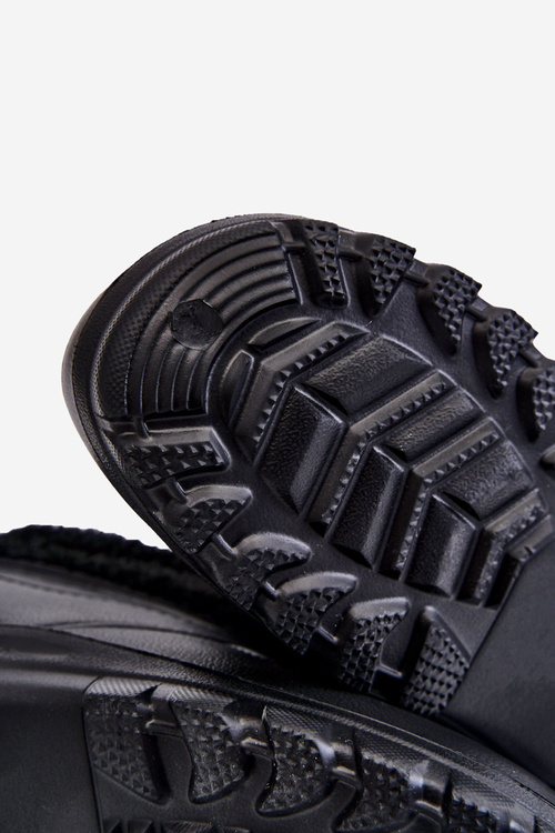 Pánské zateplené pěnové holínky do deště černé Tanyo