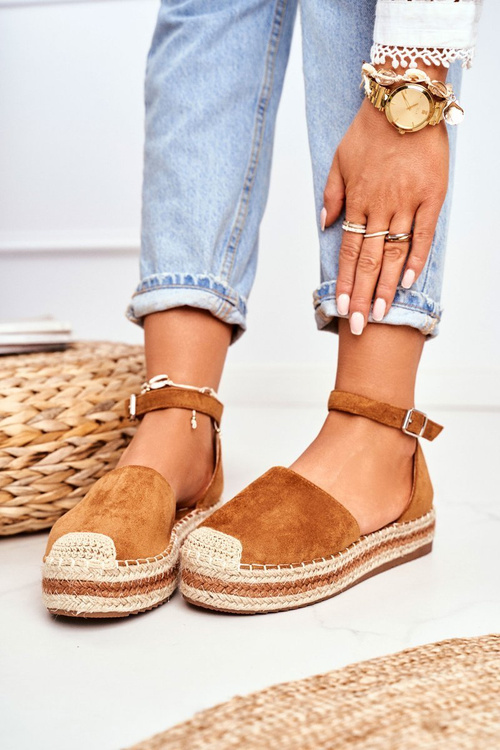 Dámske espadrilly na platforme Camel Toca Slaw