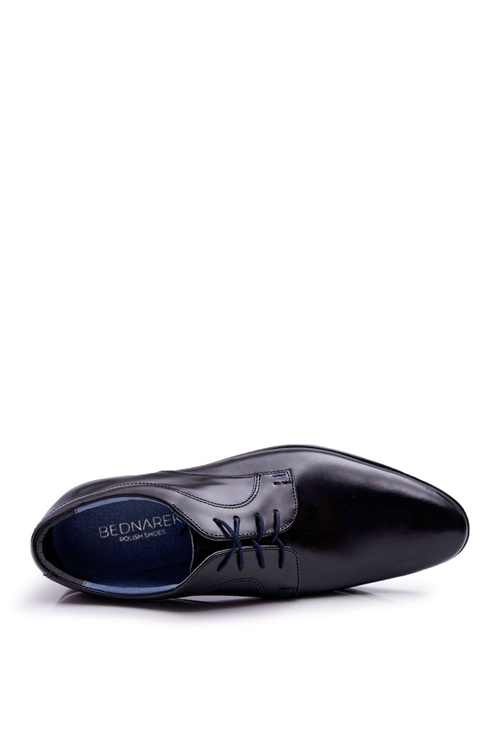 Pánske topánky Bednarek Elegantné kožené lakované čierne gaspare