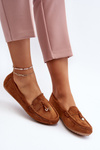 Dámské Zamszové Klasické Mokasíny Camel Ontala