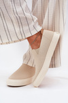 Dámské Tenisky Slip-On Big Star RR274721 Béžové