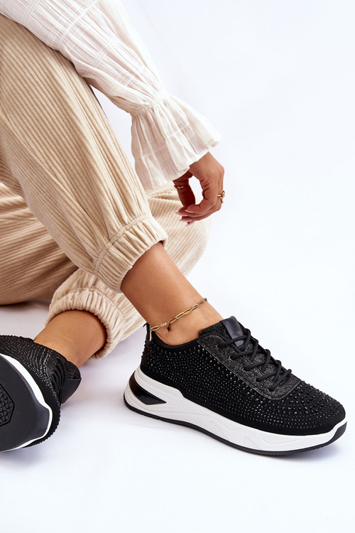 Dámské tenisky se zirkony Černe Raiden