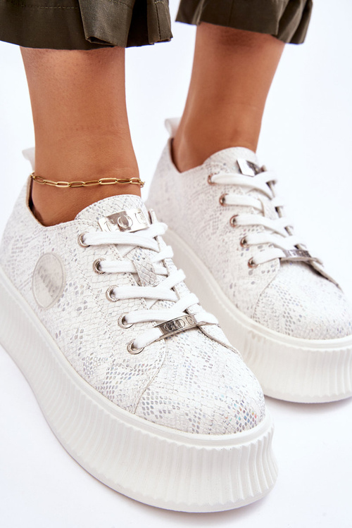 Dámske tenisky Športové topánky Goe jj2n4126 biela