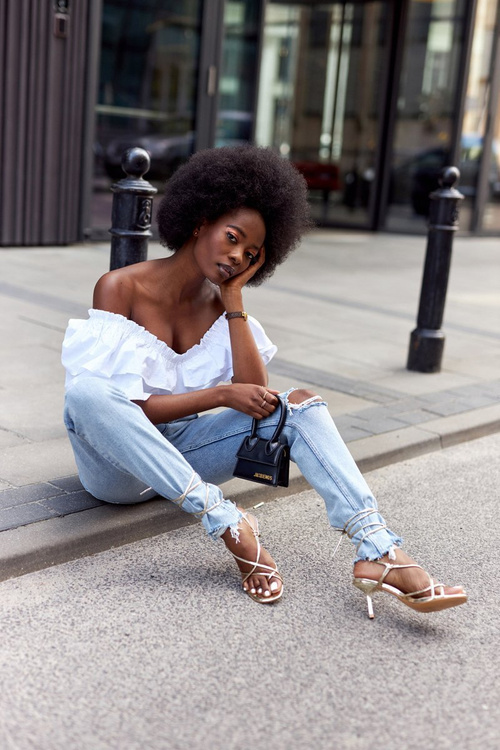 Šněrovací Sandály Na Podpatku Se čtvercovou špičkou Zlaté Runway