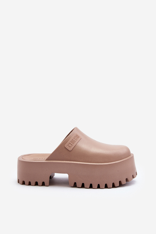 Dámské žabky na masivní podrážce Big Star NN274015 Bílé