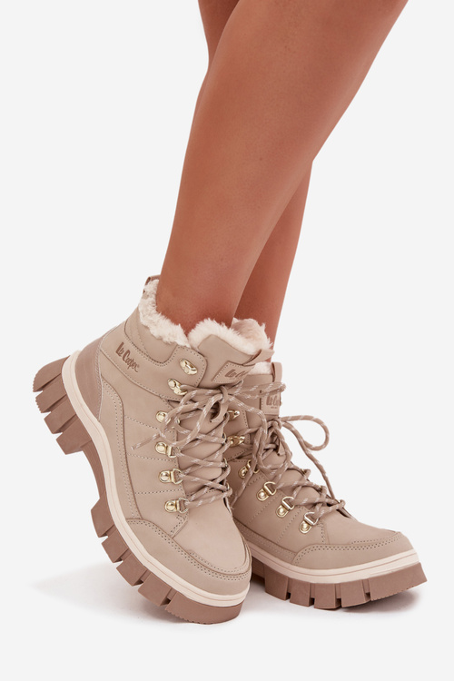 Zateplené dámské workery Lee Cooper LCJ-25-31-3910 Béžové