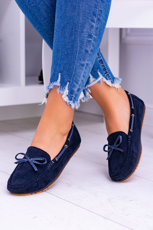 Comfort Gucio Navy Blue Moccasins