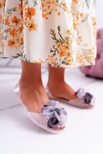 Meliski lu boo biele gumové baleríny